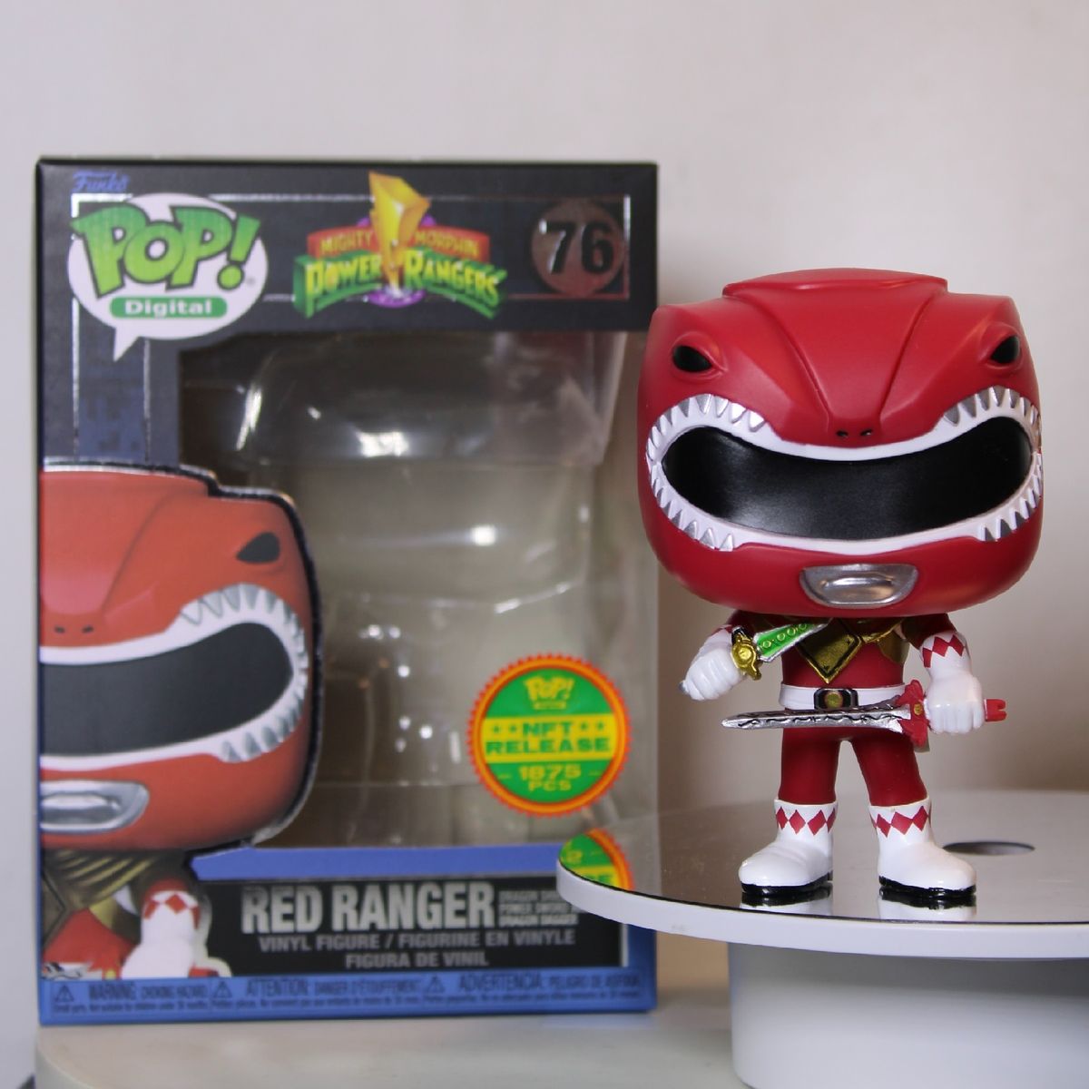 FUNKO - POWER RANGER ROJO RED #76 NFT RELEASE LIMITADO 1875 PZAS