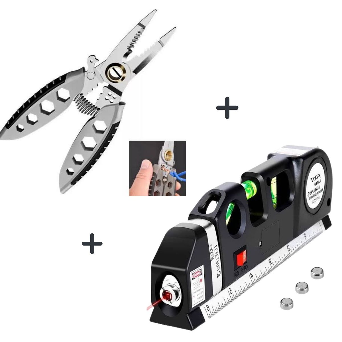 GENERICO - Nivelador de Laser + Alicate Multifuncional Top