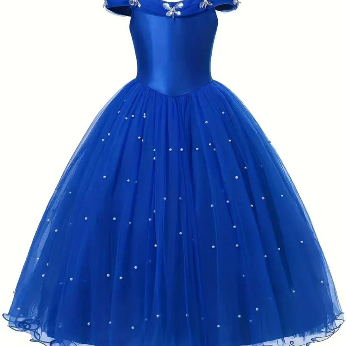 GENERICO - Vestido Niña Princesa Azul Talla 8