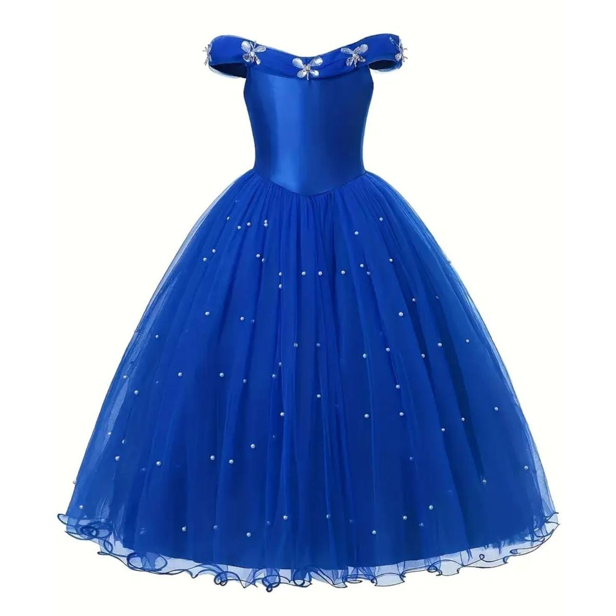 GENERICO - Vestido Niña Princesa Azul Talla 8