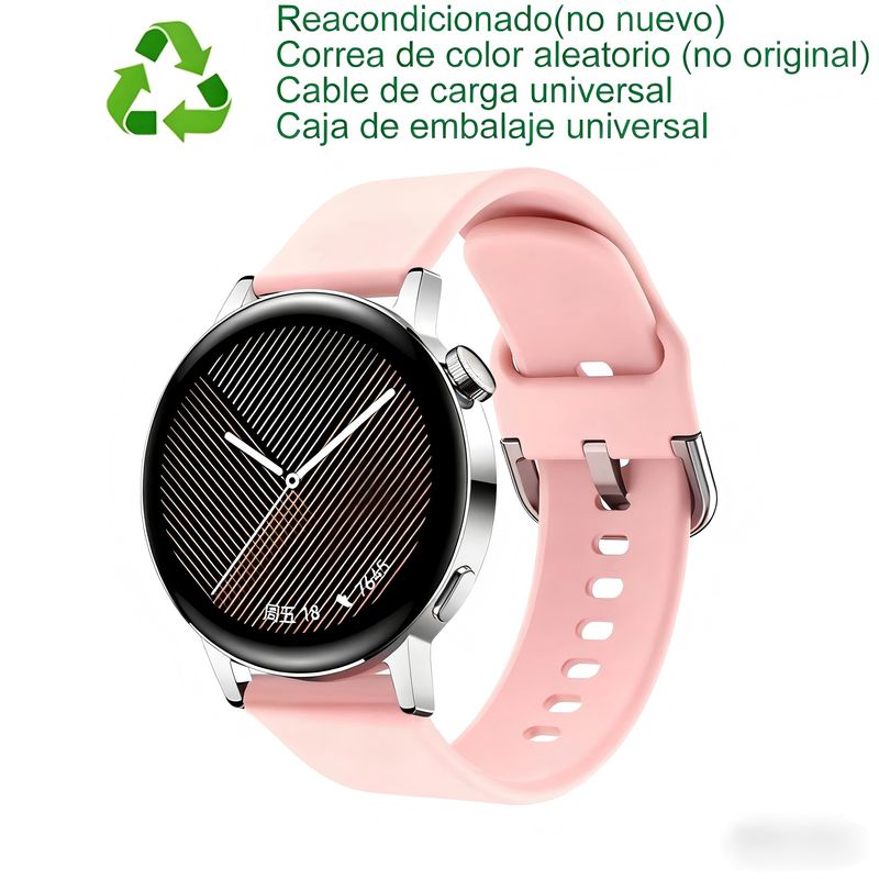 HUAWEI - Huawei GT 3 42mm Bluetooth Plata Reacondicionado(Semi Nuevo)