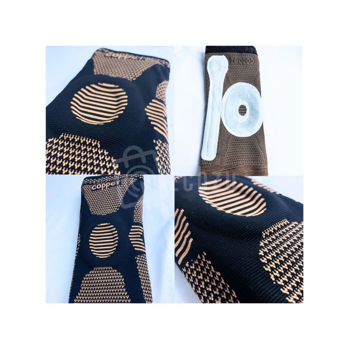 GENERICO - RODILLERA COPPER CON GEL Y VARILLAS LATERALES TALLA M UNIDAD