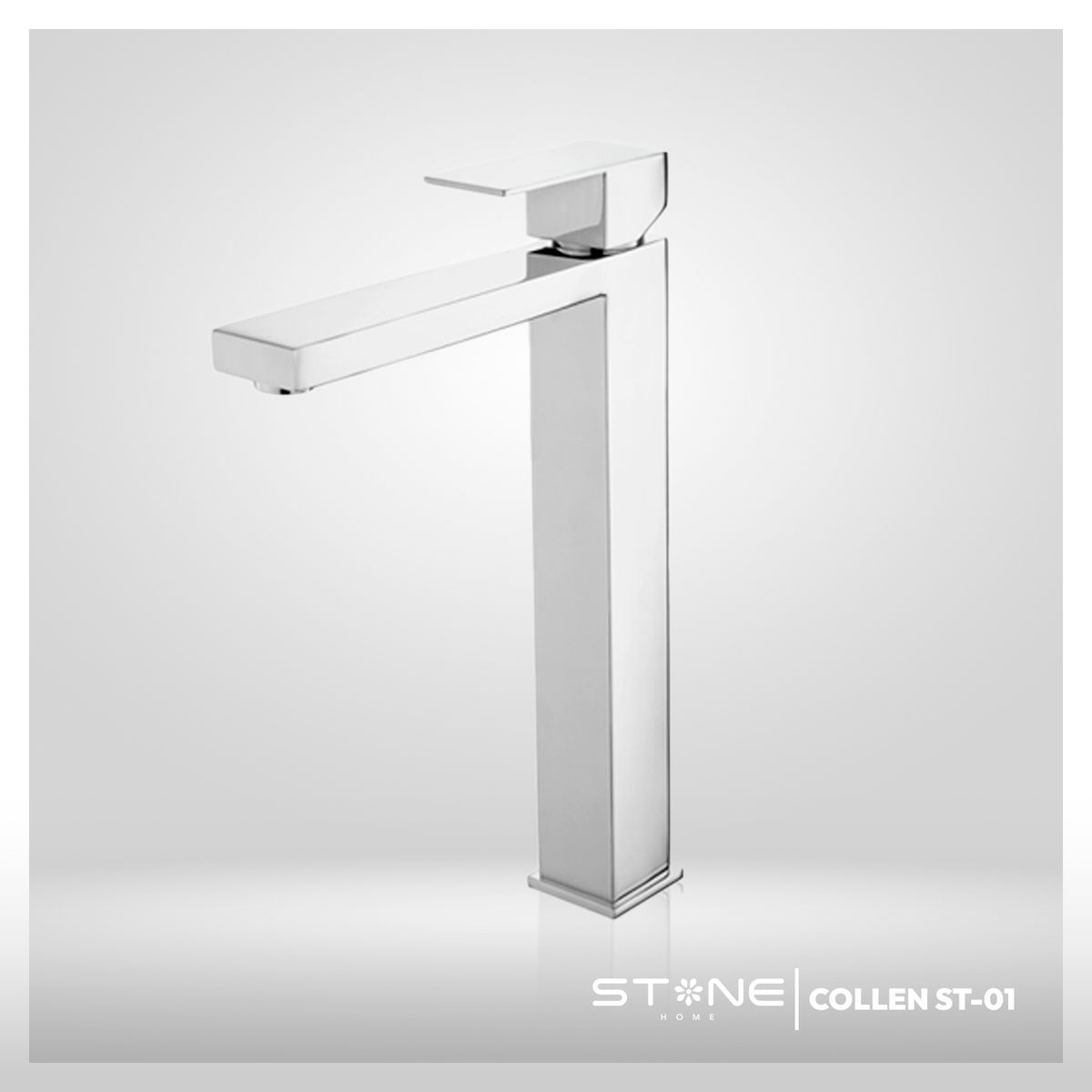 STONE - MEZCLADORA MONOCOMANDO P/BOWL  AL MUEBLE COLLEN ST-01 CROMADO STONE