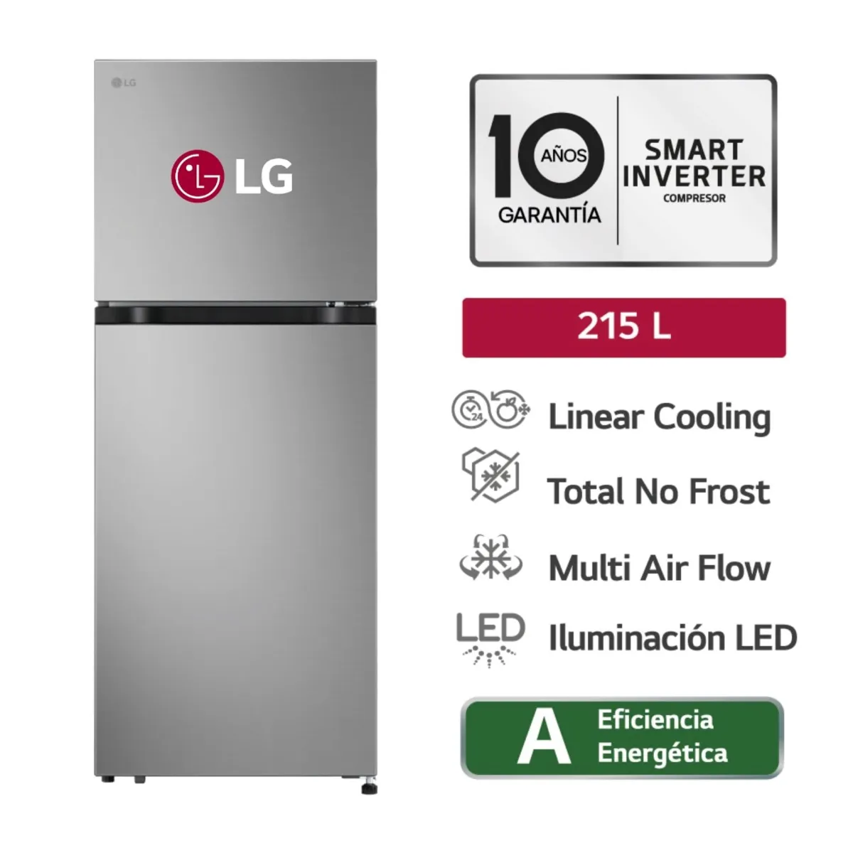 LG - Refrigeradora LG 215L VT22BPY sd Plateado