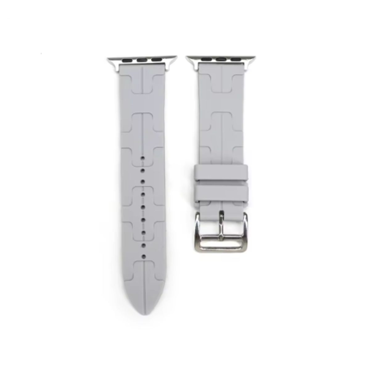GENERICO - Correa Silicón con Hebilla para Apple Watch 44mm - Gris