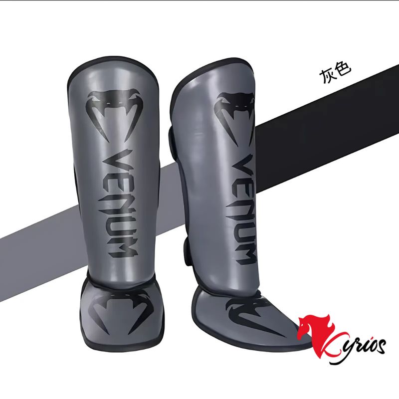 NO LOGO - CANILLERA VENUM DE MMA TALLA L COLOR PLOMO CON NEGRO