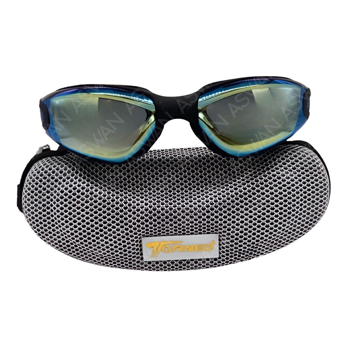 GENERICO - Pack Lentes Con Estuche Torneo Negro + Gorro Porto Morado