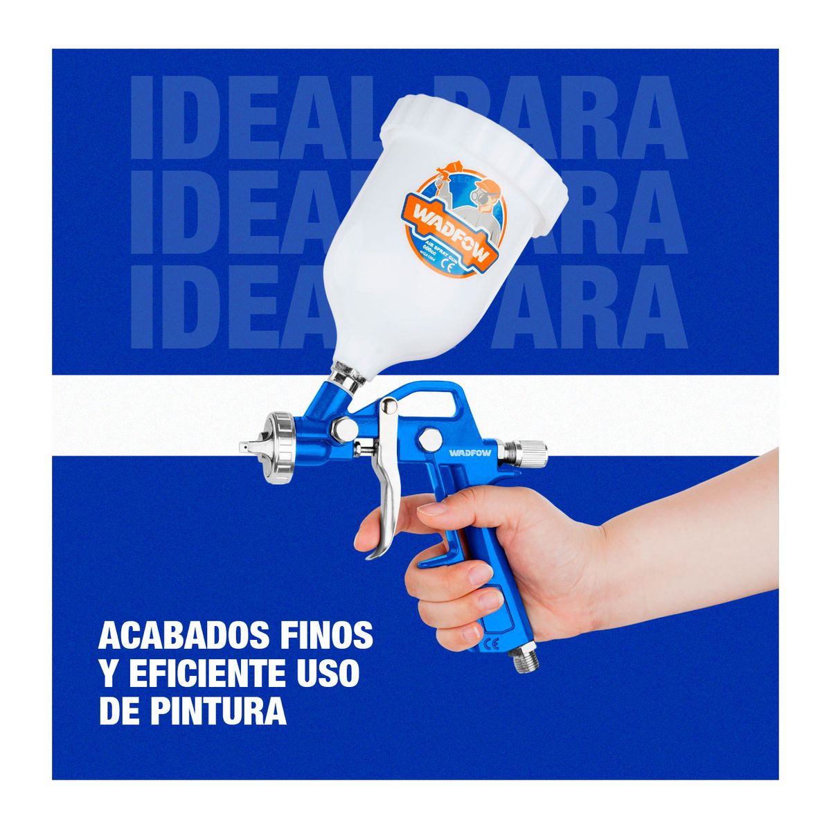 GENERICO - Pistola De Pintura Eléctrica 550w 600ml Wadfow - Wga1504