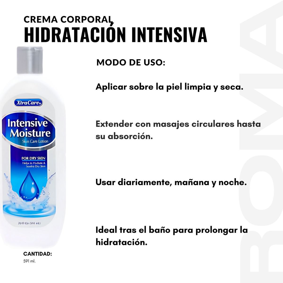 GENERICO - PACK 3 CREMA CORPORAL HIDRATACIÓN INTENSIVA 591ML XTRACARE