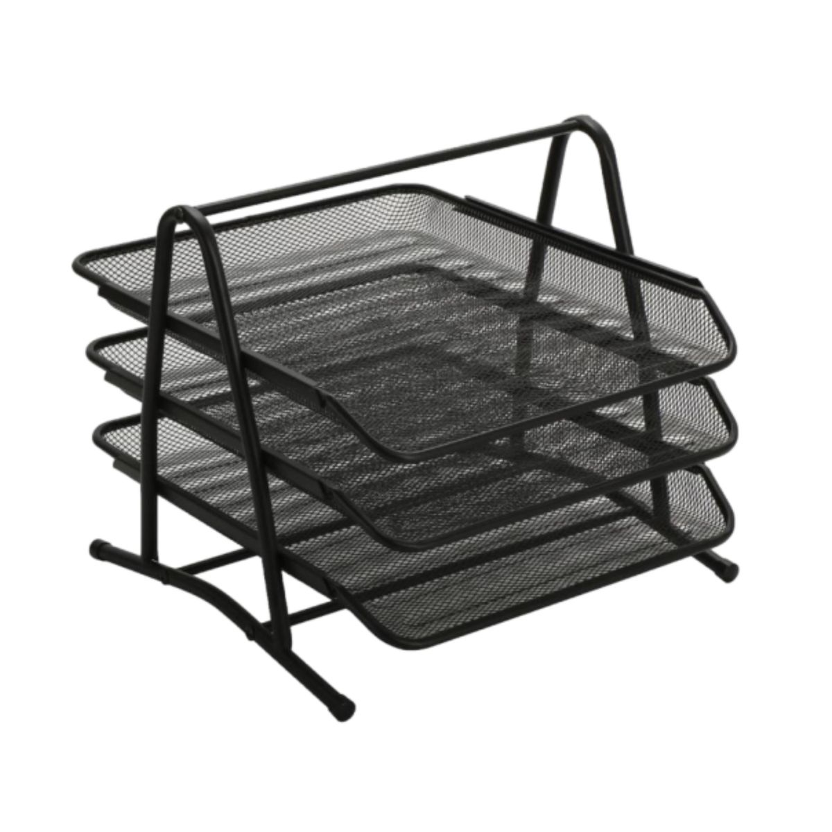 GENERICO - Bandeja Organizador de Metal 3 Pisos Niveles para Oficina