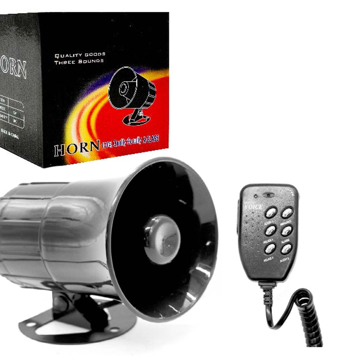 GENERICO - Sirena de Alarma para Auto 12V 100W