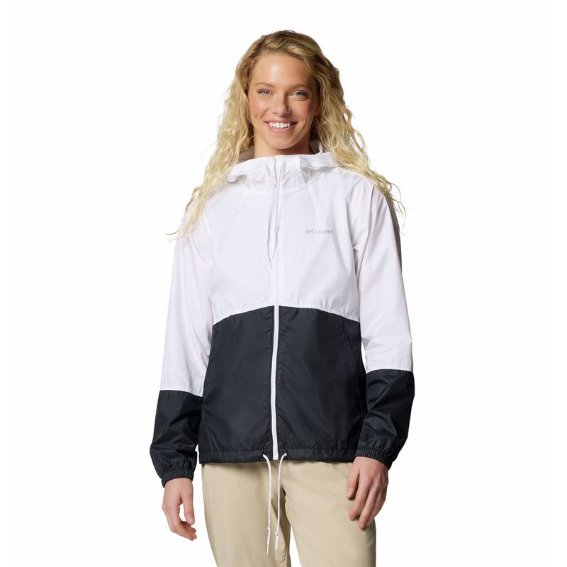 COLUMBIA - Casaca Para Mujer Cortaviento Flash Forward™ II Blanca