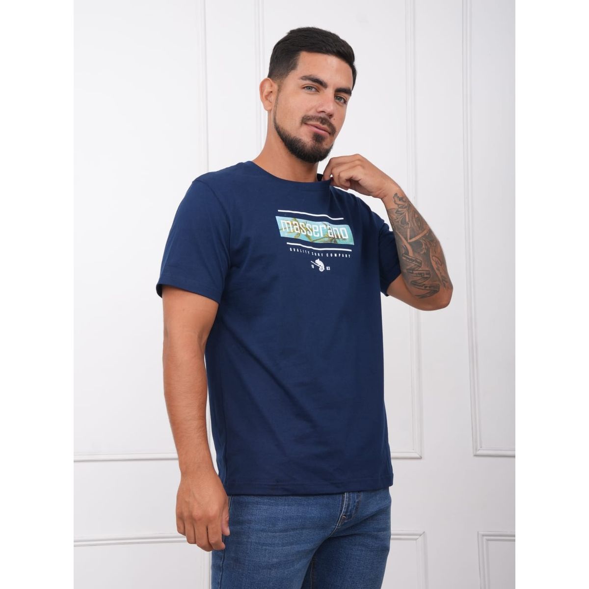 MASSERANO - POLOS JERSEY  CUELLO REDONDO  MASSERANO