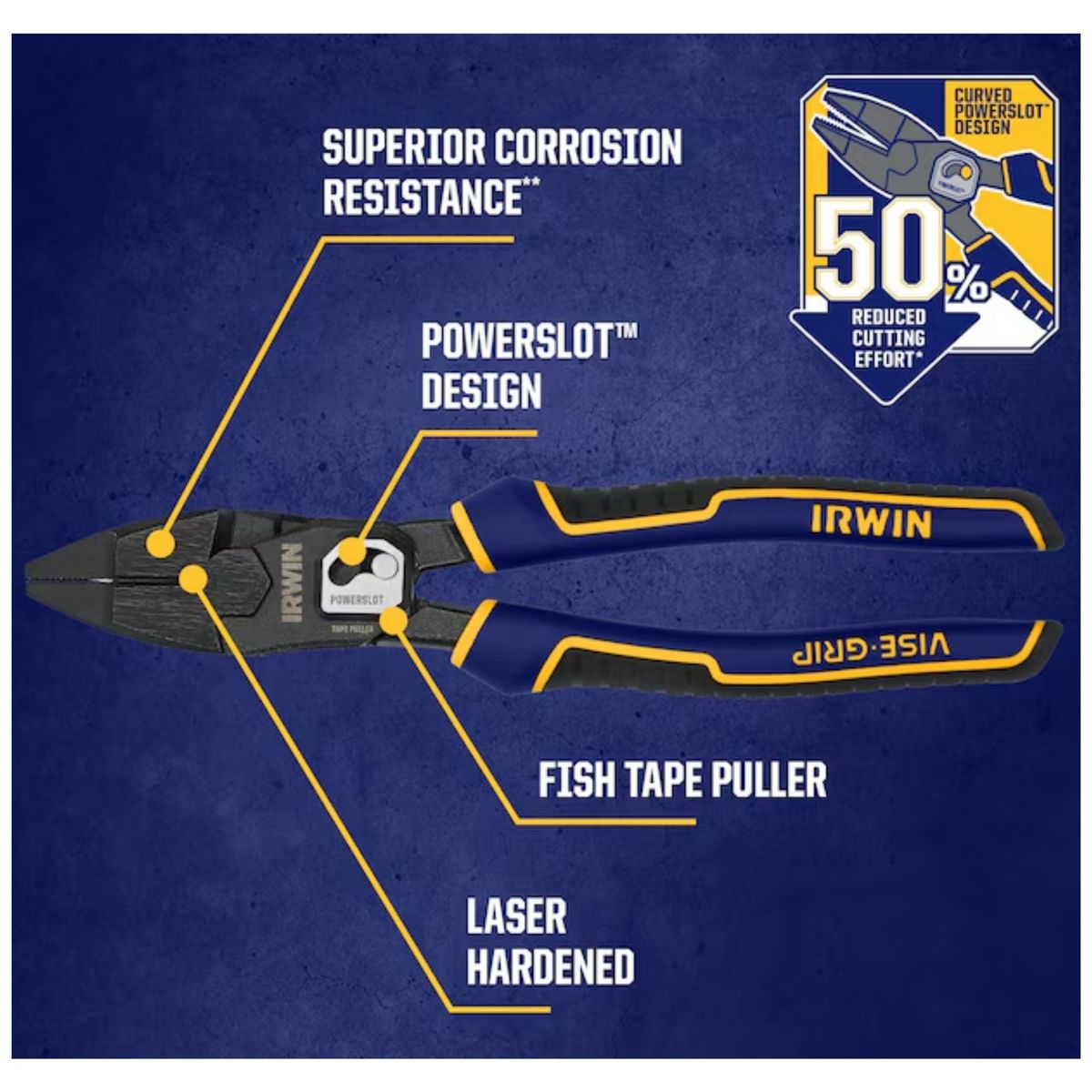 IRWIN - ALICATE ELECTRICISTA INDUSTRIAL 9,5 PULGADAS IRWIN