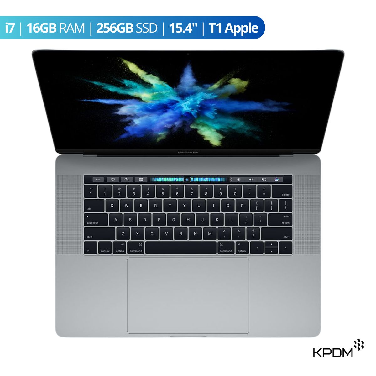 APPLE - MacBook Pro 2017 15.4” i7 16GB RAM + 256GB SSD Gris Espacial Reacondicionado Grado A