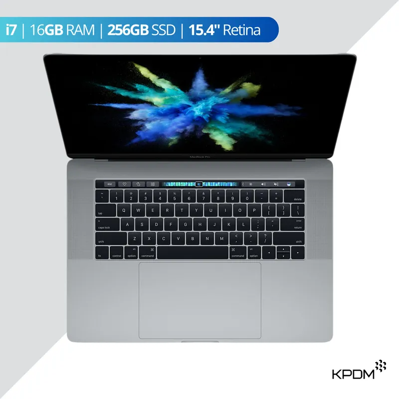APPLE - Laptop MacBook Pro 2017 i7 16GB 256GB 15.4" Seminuevo Gris Espacial Grado A