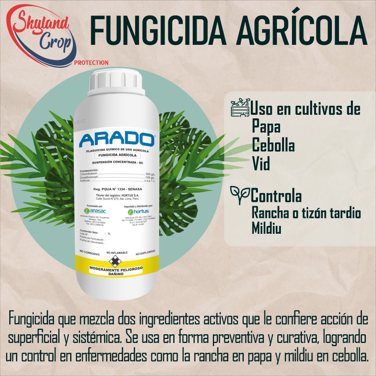 GENERICO - ARADO 1L  FUNGICIDA AGRÍCOLA