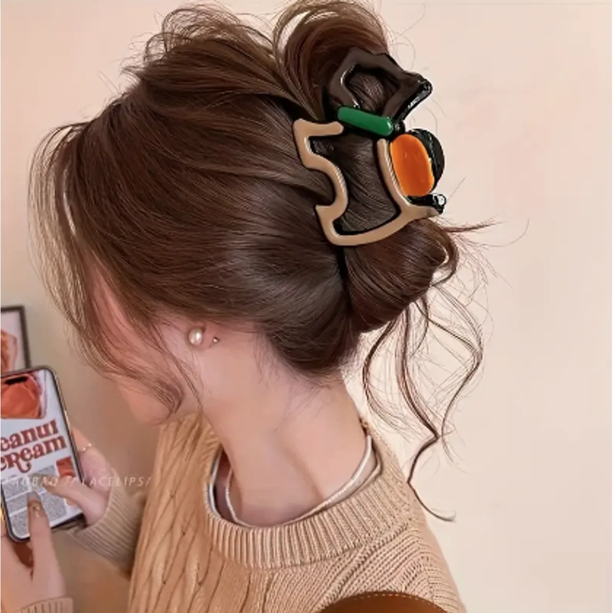 GENERICO - GANCHO DE PELO - DISEÑO PERRO MINIMALISTA