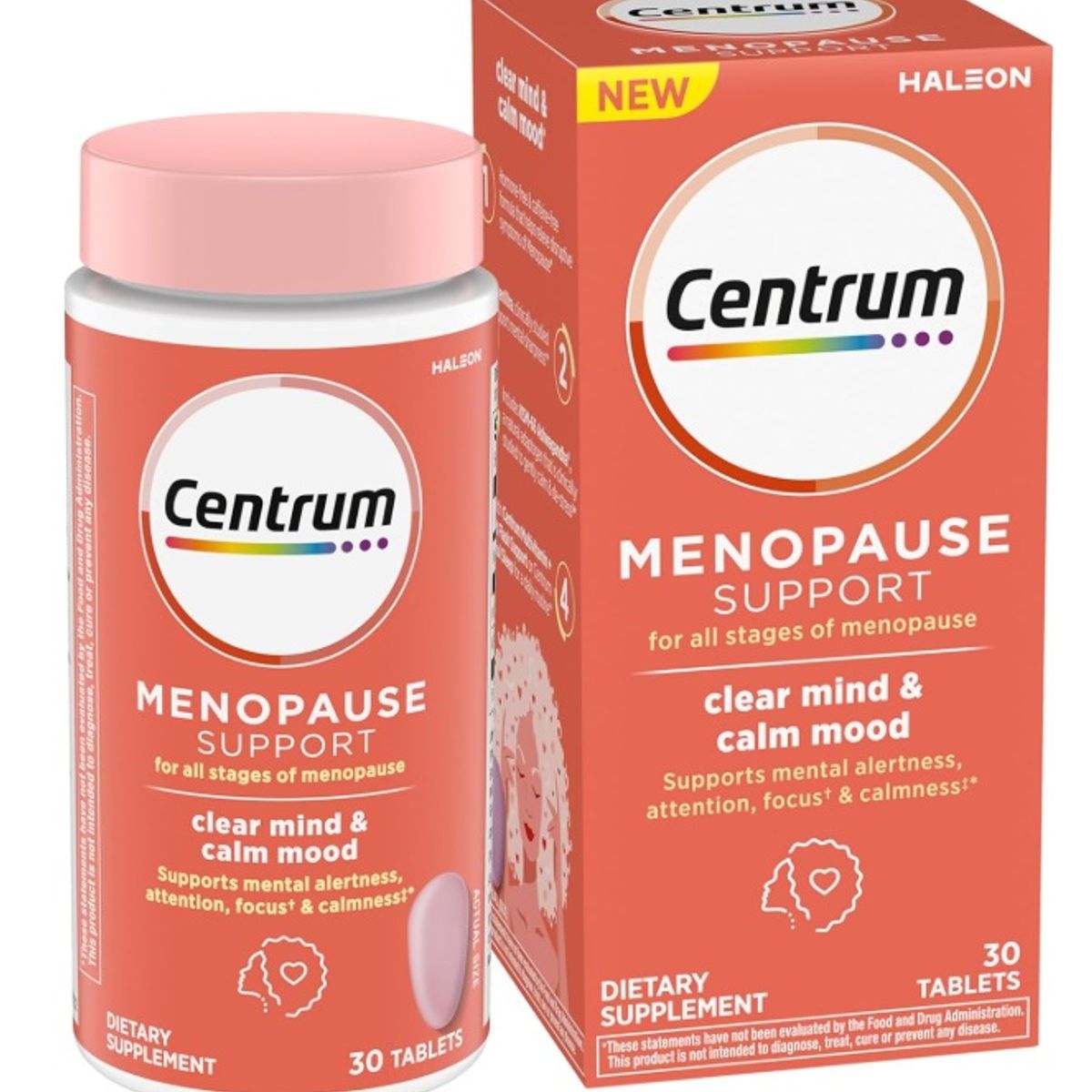 CENTRUM - Centrum Tabletas de apoyo para la menopausia 30 cápsulas
