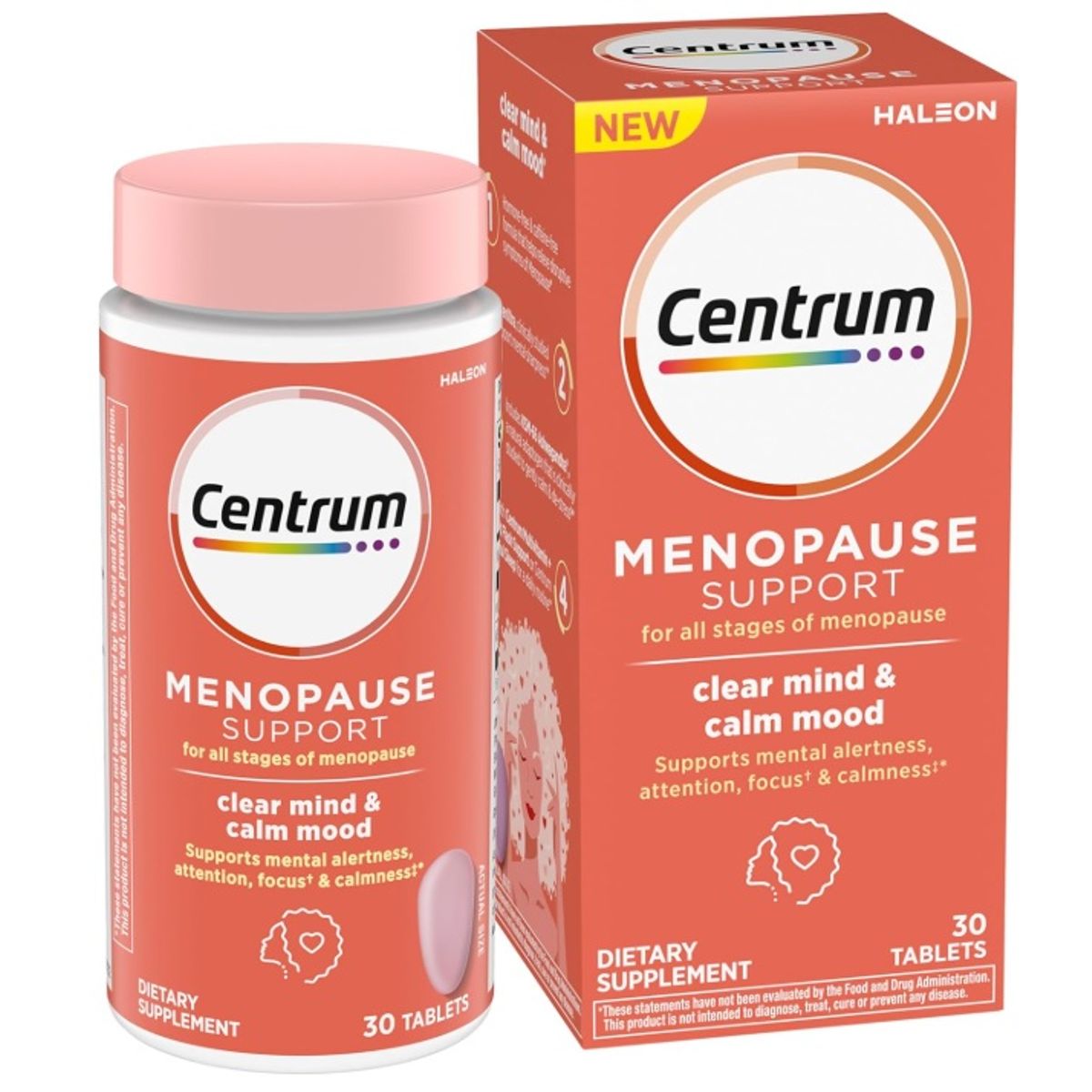 CENTRUM - Centrum Tabletas de apoyo para la menopausia 30 cápsulas