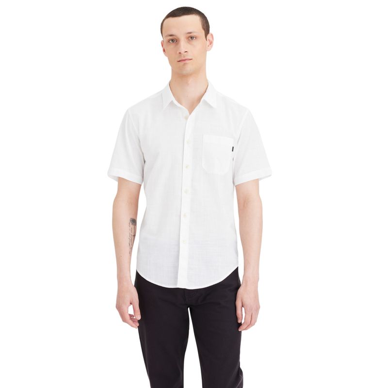 DOCKERS - Camisa Hombre Ultimate SS Regular Fit Blanco Dockers