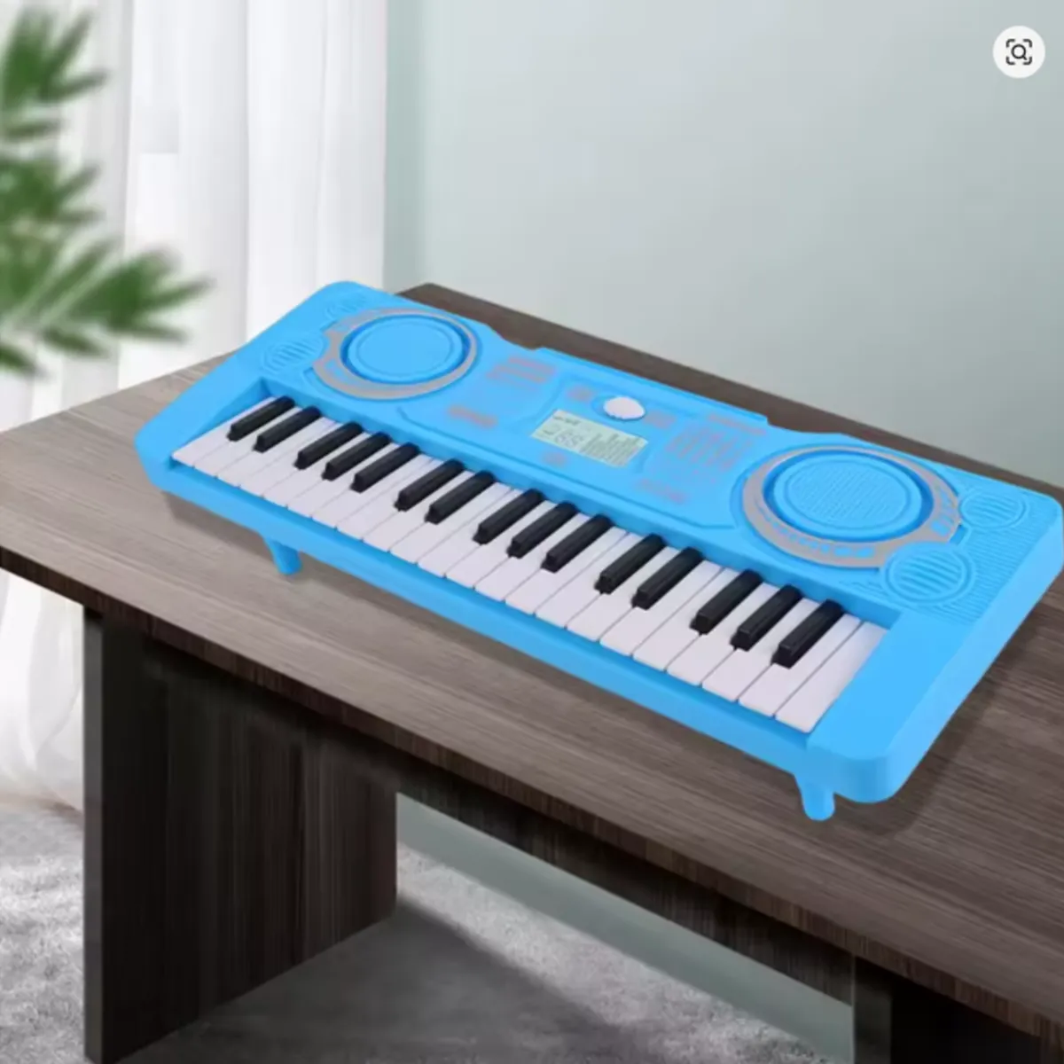 GENERICO - MINI PIANO ELECTRONICO PARA NIÑOS 37 TECLAS COLOR CELESTE