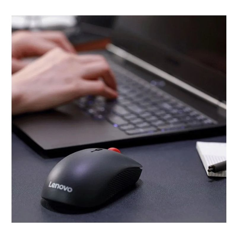 LENOVO - Ratón inalámbrico Bluetooth Lenovo M25 ergonómico silencioso Negro