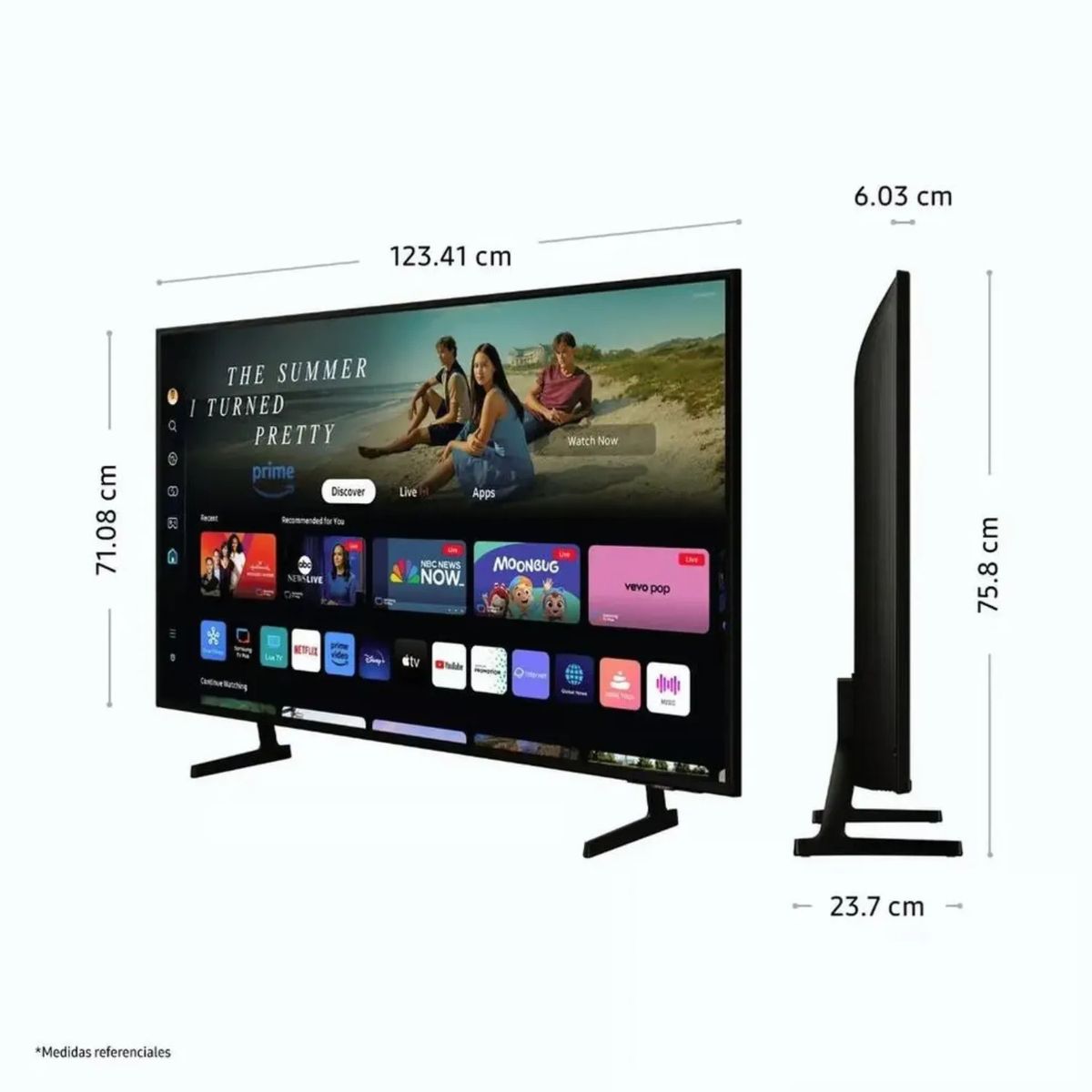 SAMSUNG - Televisor Samsung Smart Tv. 55" 4K UHD Tizen OS 2024 55DU7000