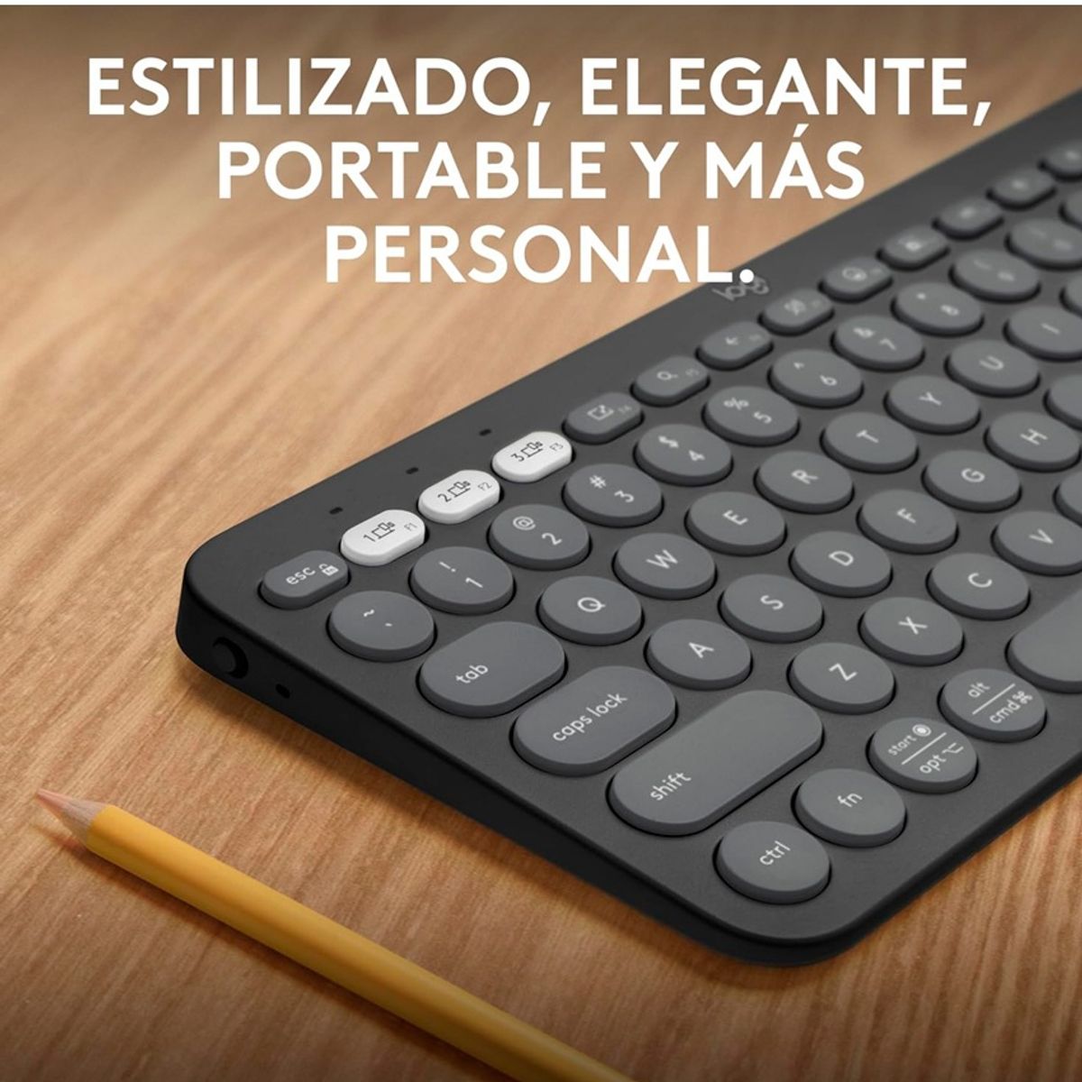 LOGITECH - Teclado Logitech K380S Bluetooth Multidispositivo Silencioso y Compacto