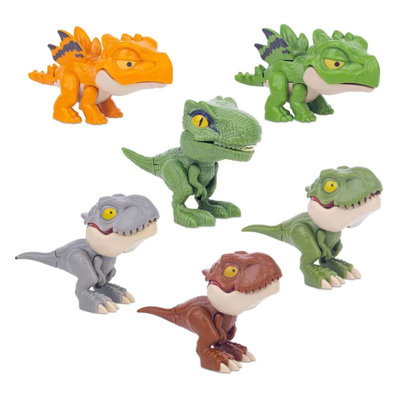 GENERICO - Pack de 6 Huevos Sorpresa con Dinosaurios