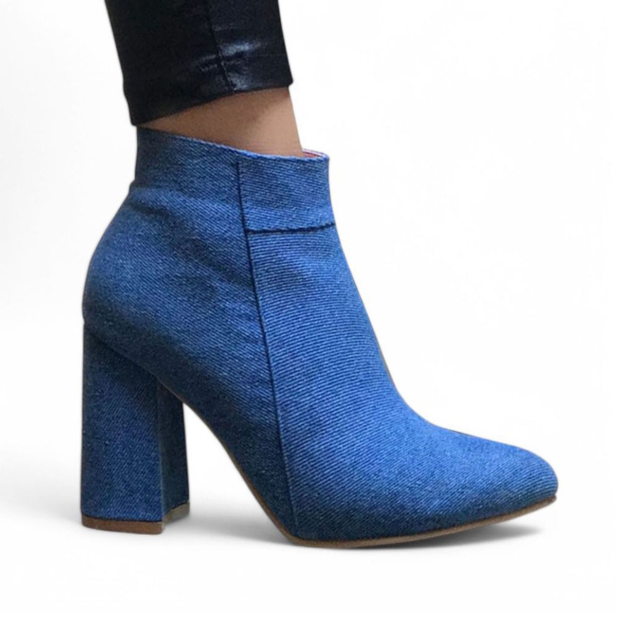 GENERICO - Botin Mujer Clasica Taco 9 2086-60 Color Celeste