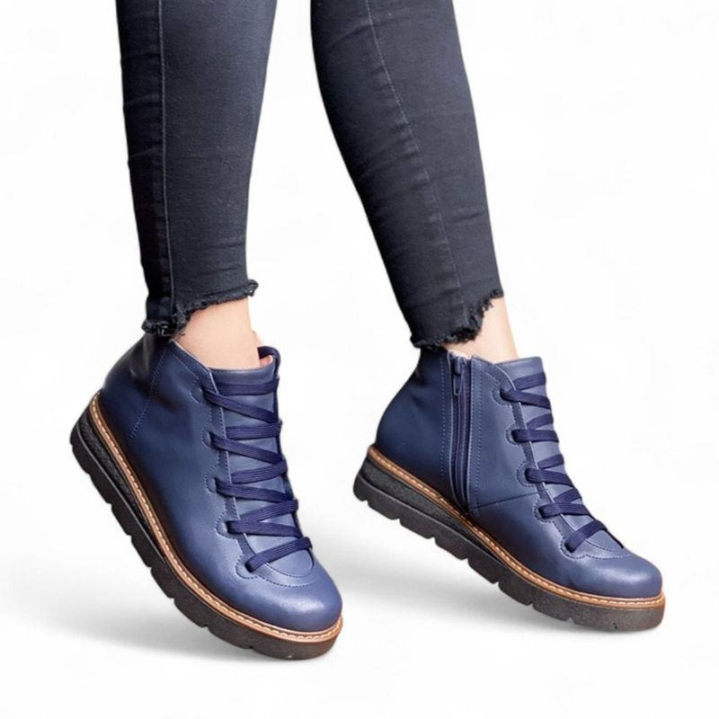 GENERICO - Zapato Mujer Casual Cierre Pasador 2086-50 Color Azul