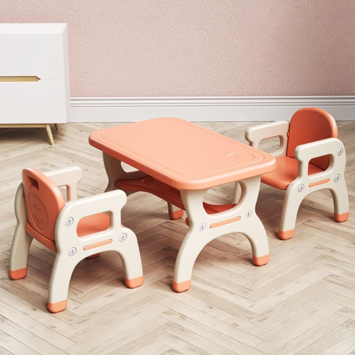 PERU IMPORTACIONES - Juego de mesa y 2 sillas para niños infantil 1 a 6 años