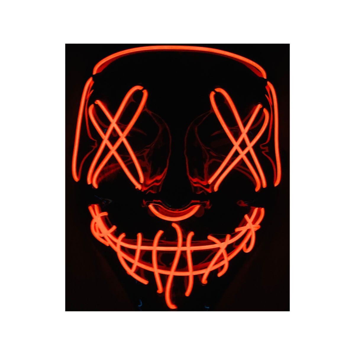 HALLOWEEN - PACK DE 8 MASCARAS HALLLWEEN LED MASK
