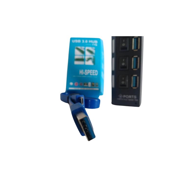 GENERICO - Hub Usb 3.0 4 Puertos Múltiple Conexión 4 Switch Extensión