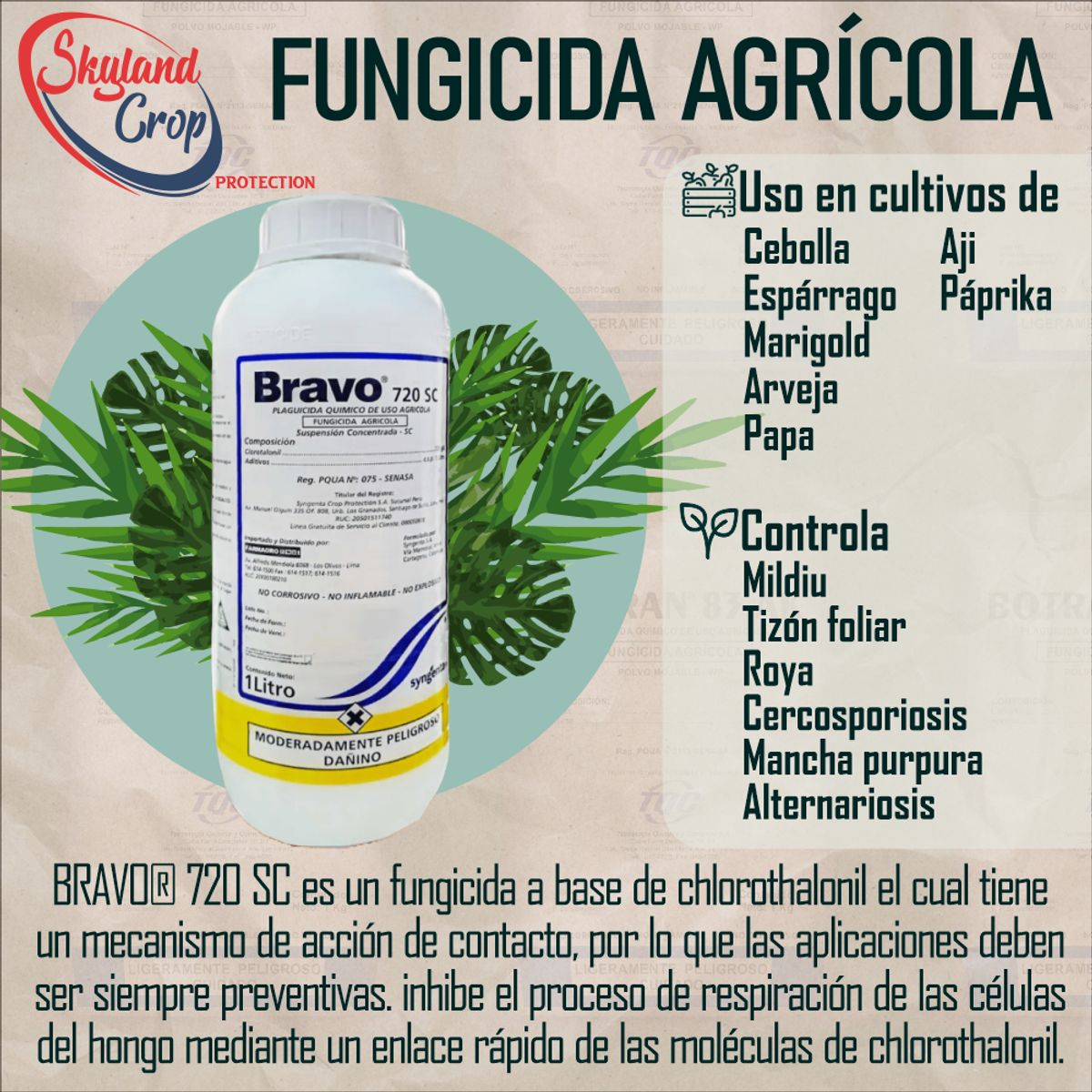 GENERICO - BRAVO 720 SC 1L  FUNGICIDA AGRÍCOLA