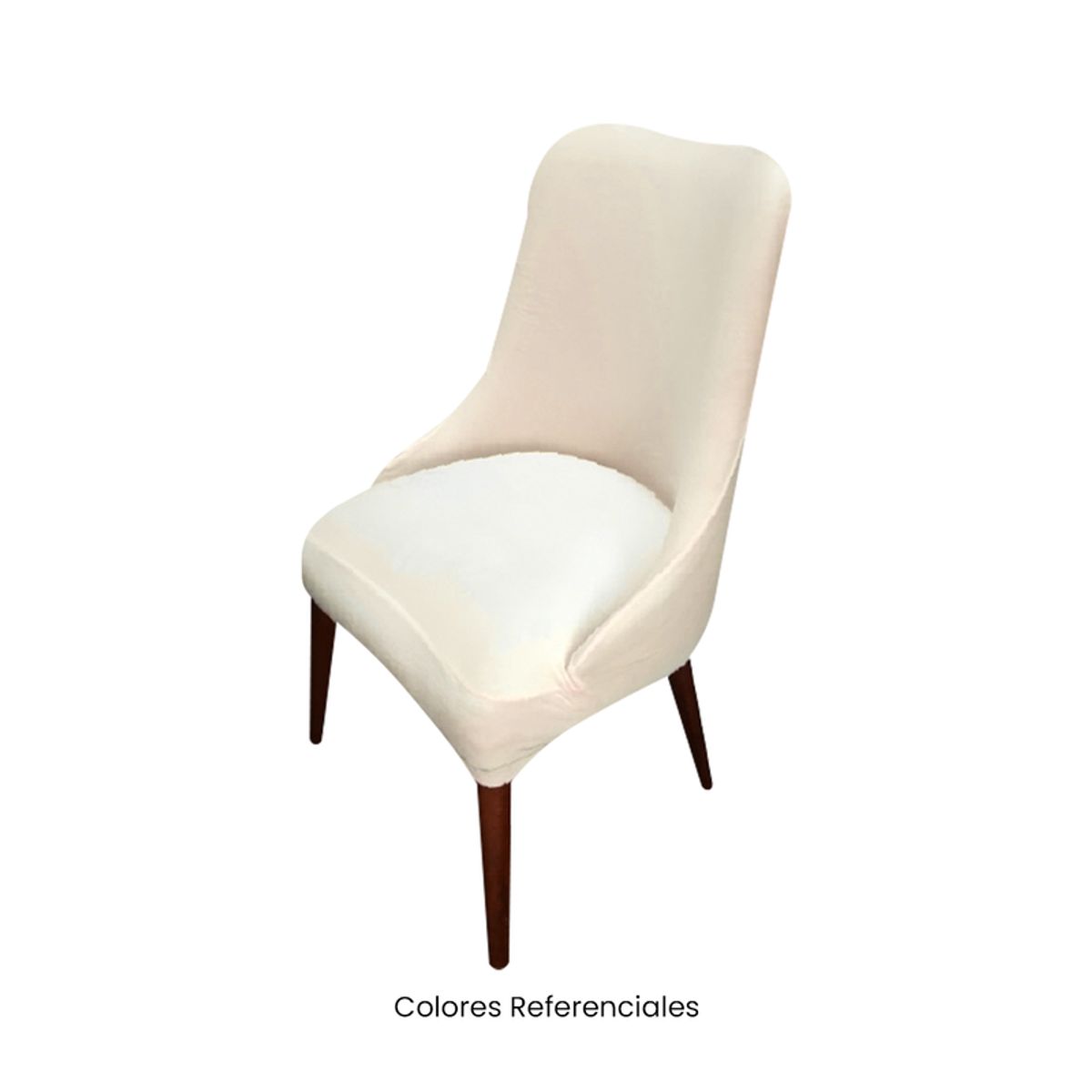 VIURE - 6 Fundas Nacionales de Terciopelo para Silla Brazo - Crema