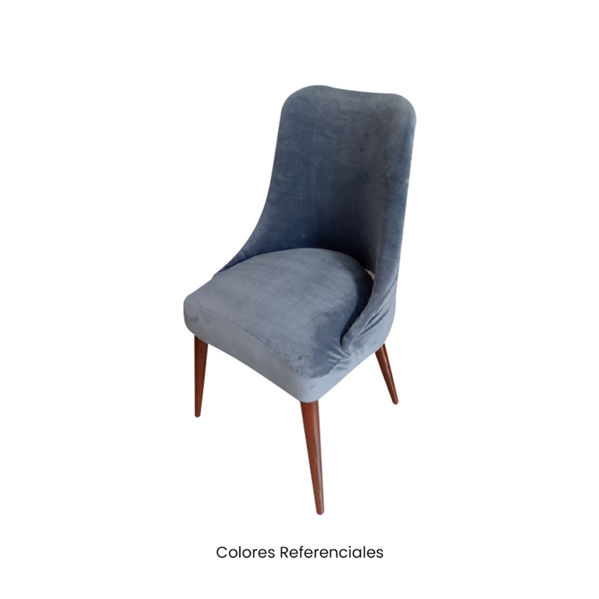 VIURE - 8 Fundas Nacionales de Terciopelo para Silla Brazo - Grafito Oscuro