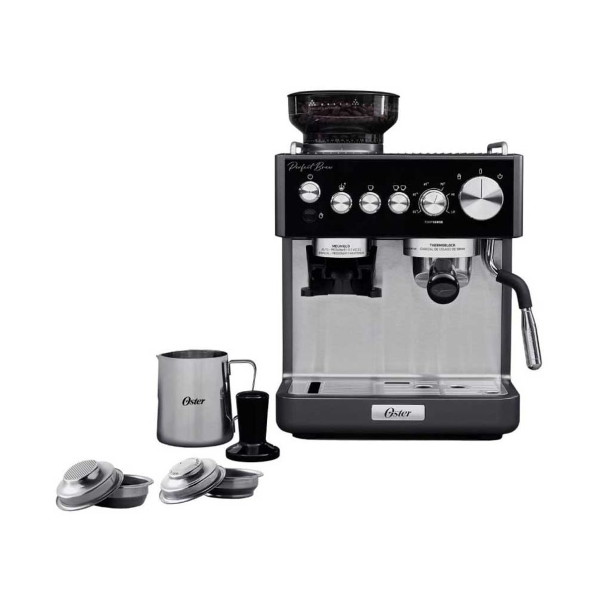 OSTER - Cafetera Oster BVSTEM7301-053 Espresso Perfect Brew con Molino