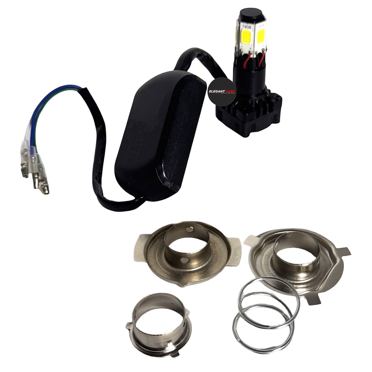 GENERICO - Foco LED para Moto 6 Caras con Base Intercambiable