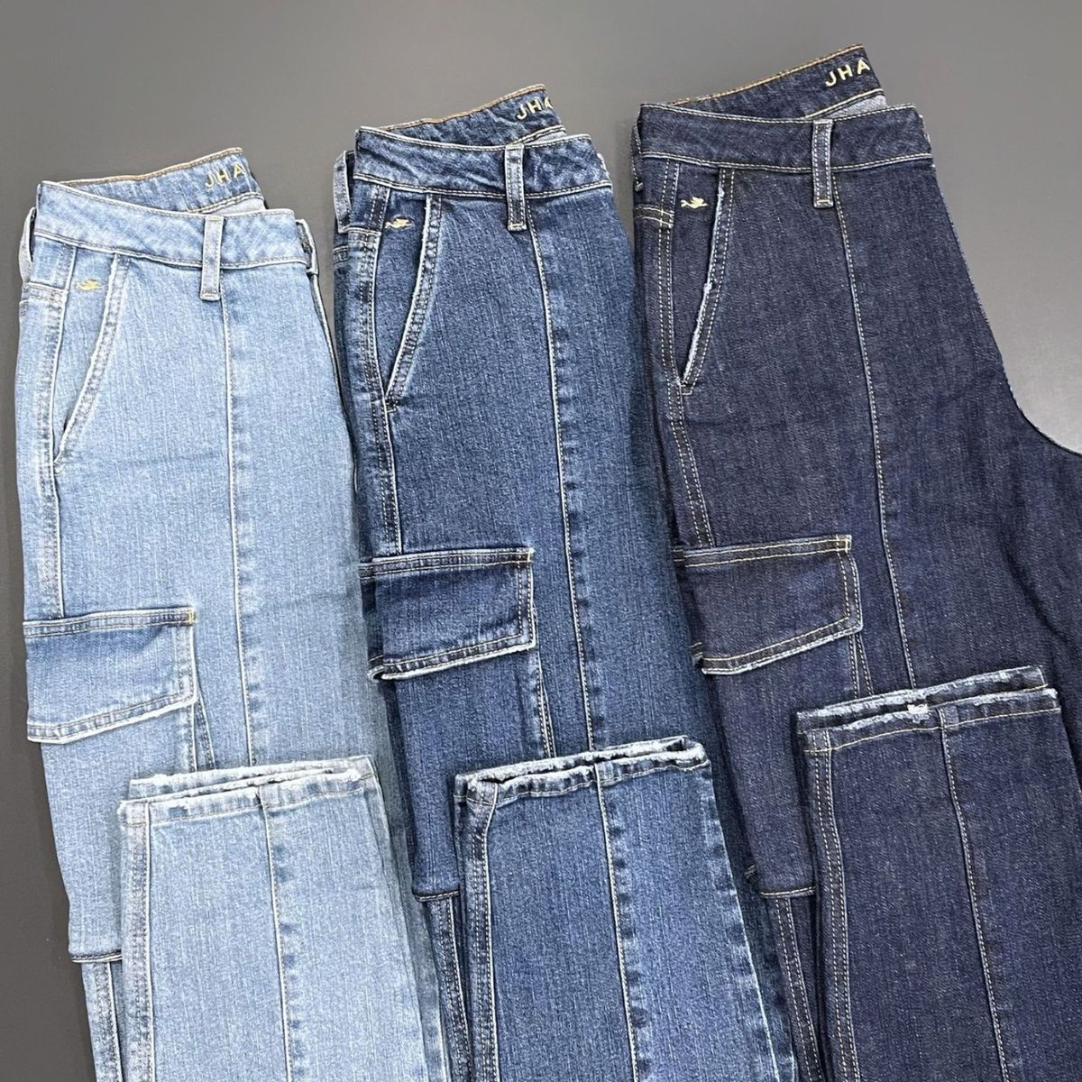 JHAN HIDS - Pantalón Cargo Denim Shana