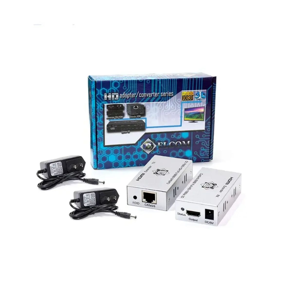 GENERICO - EXTENDER HDMI 60MTS POR CABLE UTP CAT6 DELCOM