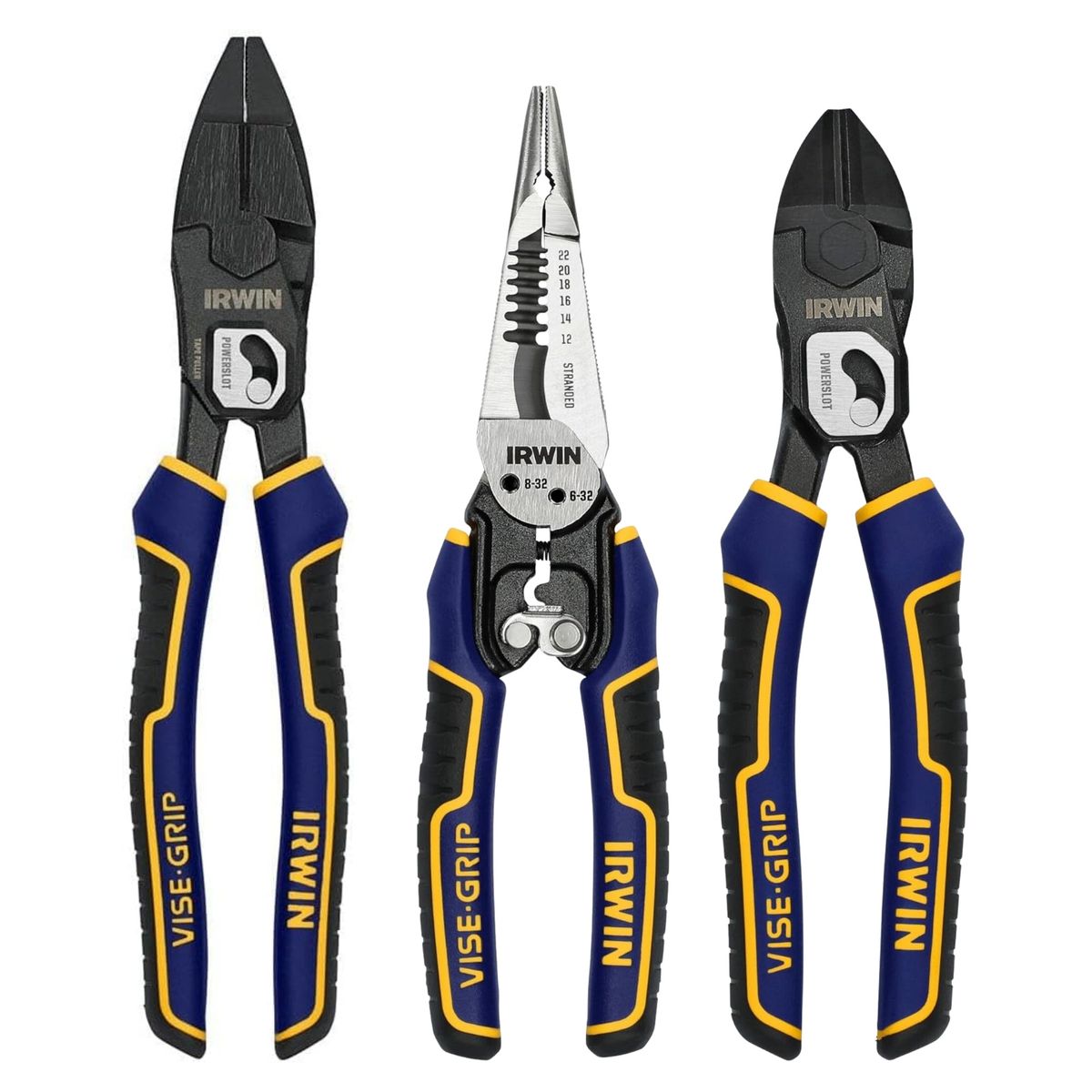 IRWIN - KIT ALICATES ELECTRICISTAS INDUSTRIAL ALTA CALIDAD IRWIN