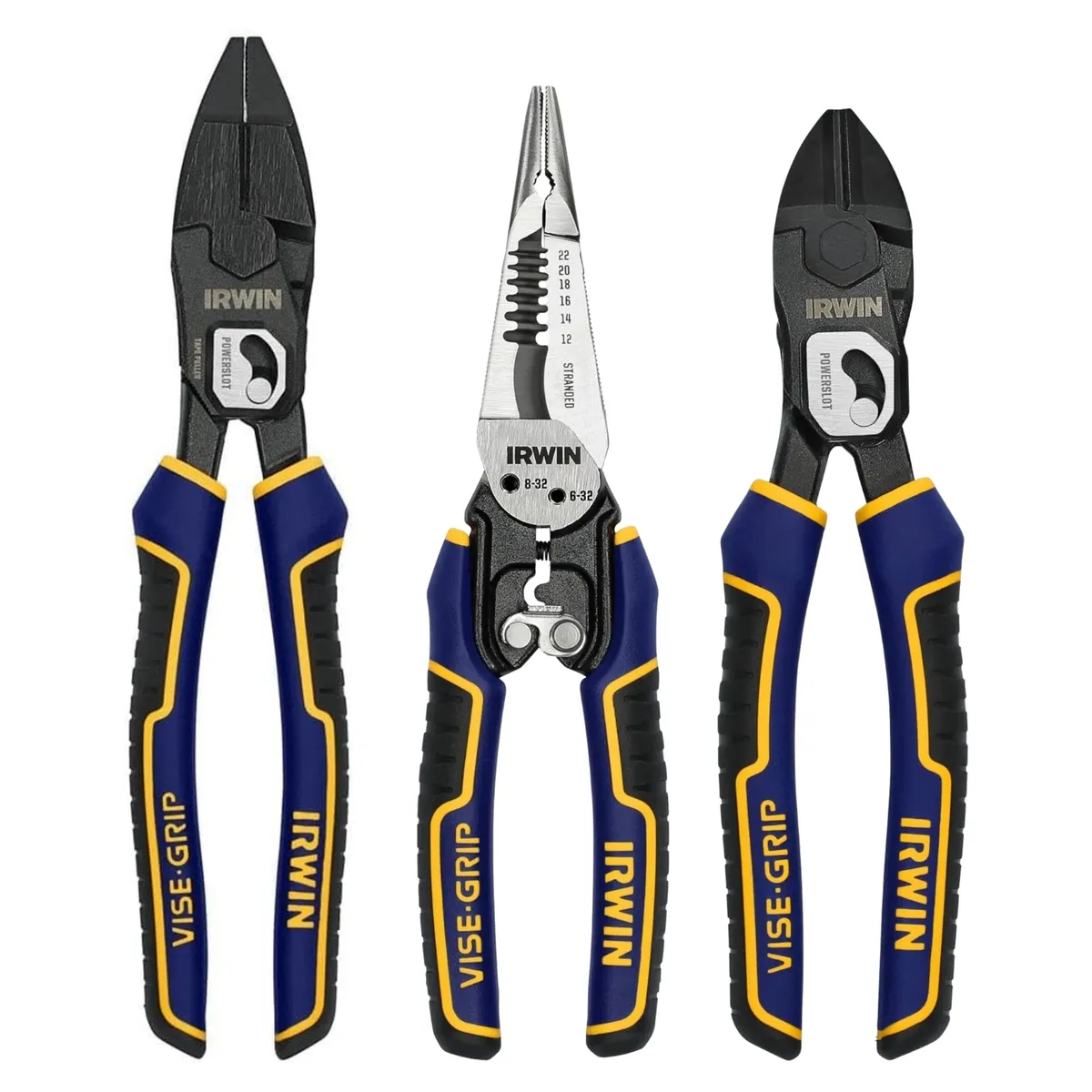 IRWIN - KIT ALICATES ELECTRICISTAS INDUSTRIAL ALTA CALIDAD IRWIN