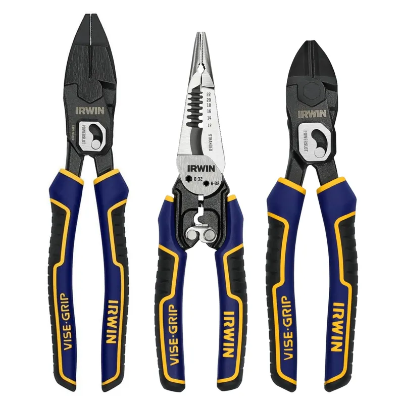 IRWIN - KIT ALICATES ELECTRICISTAS INDUSTRIAL ALTA CALIDAD IRWIN