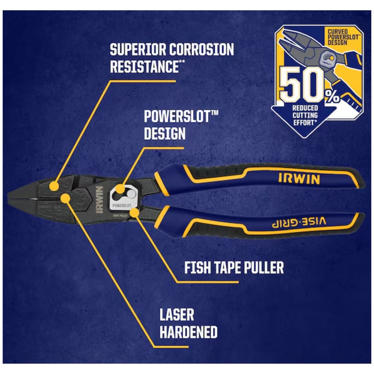 IRWIN - KIT ALICATES ELECTRICISTAS INDUSTRIAL ALTA CALIDAD IRWIN