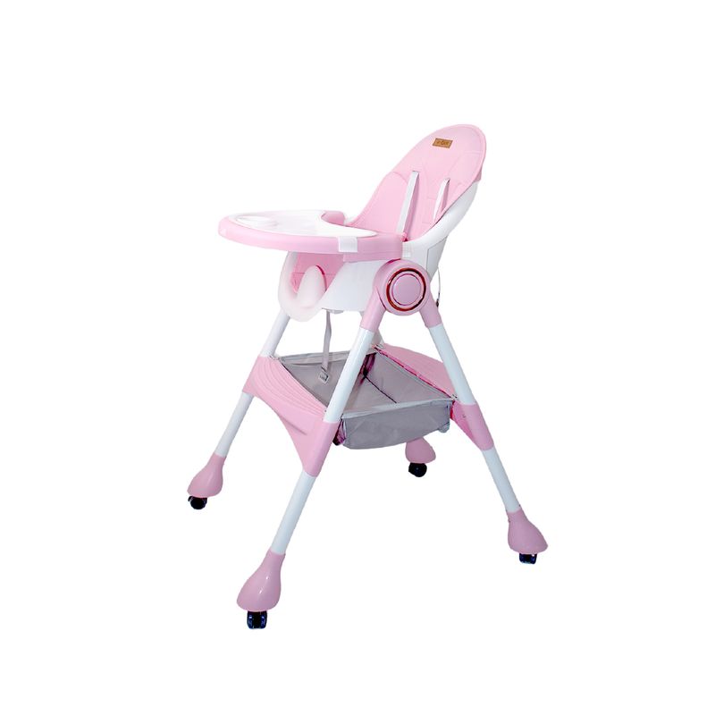 BABY CAM - Silla de comer wesley Baby Cam rosado
