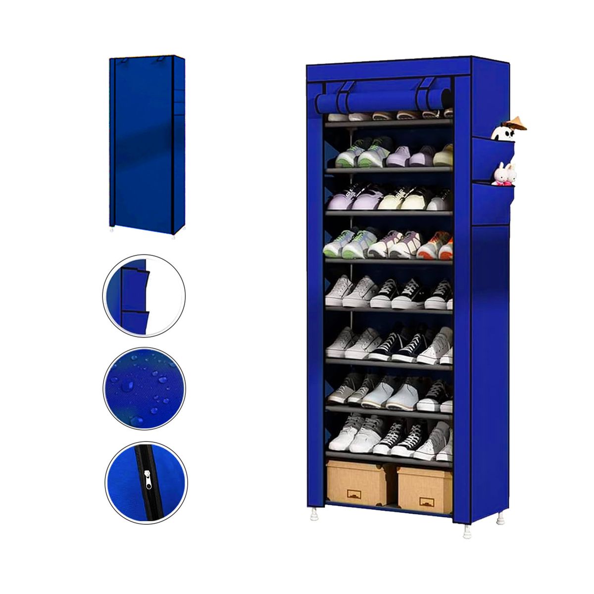 GENERICO - Zapatera 9 Niveles 27 Pares Zapatos Organizador Multiuso