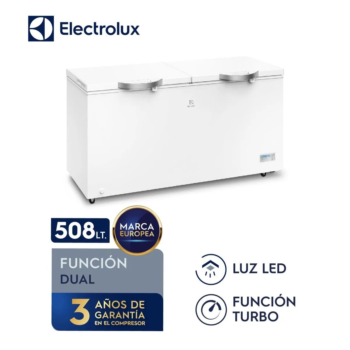 ELECTROLUX - Congeladora Frost de 508 Litros Electrolux EFC50W2HTW Blanco