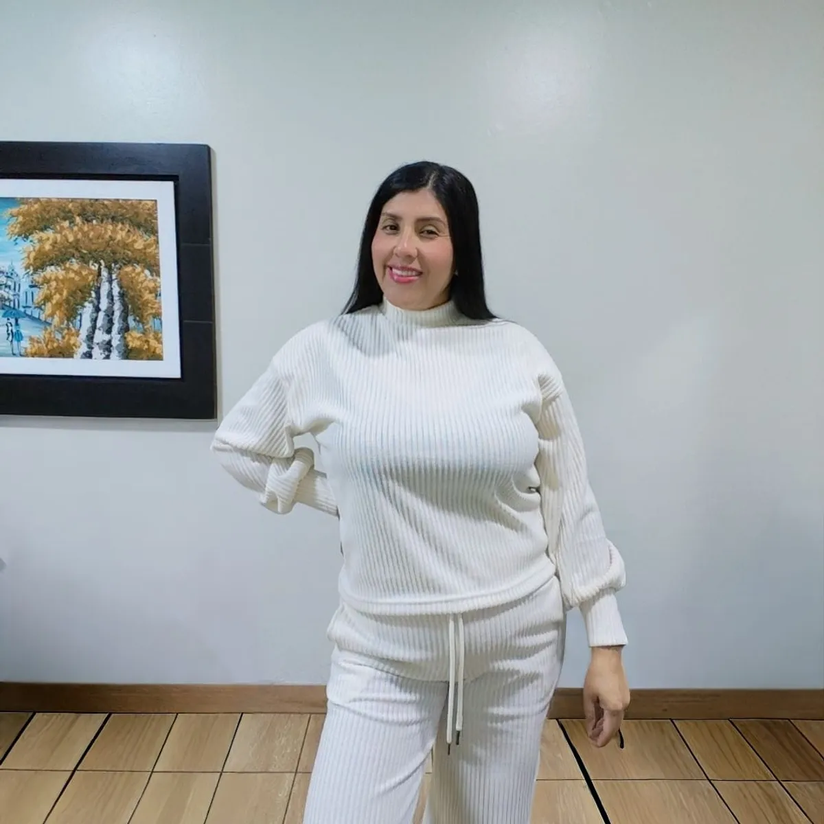 GENERICO - Conjunto Chompero Primiun  Polera mas  Pantalón Mujer